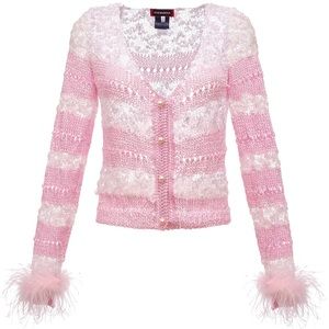 Andreeva Pink feather sweater